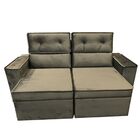 Sofá 3 Lugares Retrátil E Reclinável 230 Cm Esteban-bege-alj