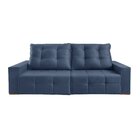 Sofá 3 Lugares Retrátil E Reclinável 230cm Belgrado Azul