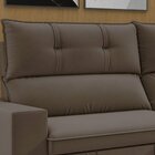 Sofá 3 Lugares Retrátil E Reclinável 230cm Bruges Marom