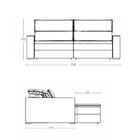 Sofá 3 Lugares Retrátil E Reclinável 230cm Denver Avelã