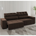 Sofá 3 Lugares Retrátil E Reclinável 230cm Veludo Artemis Vie