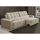 Sofá 3 Lugares Retrátil E Reclinável 250 Com Molas Ensacadas