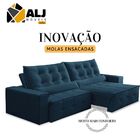 Sofá 3 Lugares Retrátil E Reclinável 250 Com Molas Ensacadas