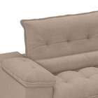 Sofá 3 Lugares Retrátil E Reclinável Arezzo Veludo Capuccino