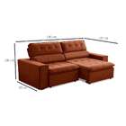 Sofá 3 Lugares Retrátil E Reclinável Atenas Veludo Terracota