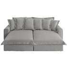 Sofá 3 Lugares Retrátil E Reclinável Boston 232 Cm Tecido 142