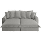 Sofá 3 Lugares Retrátil E Reclinável Boston 272 Cm Tecido 142