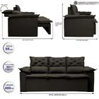 Sofá 3 Lugares Retrátil E Reclinável Cama Inbox Compact 2,00m