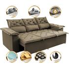 Sofá 3 Lugares Retrátil E Reclinável Cama Inbox Compact 2,00m