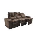 Sofá 3 Lugares Retrátil E Reclinável Cama Inbox Senses 2,00m