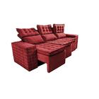 Sofá 3 Lugares Retrátil E Reclinável Cama Inbox Senses 2,00m