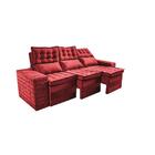 Sofá 3 Lugares Retrátil E Reclinável Cama Inbox Senses 2,00m