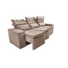 Sofá 3 Lugares Retrátil E Reclinável Cama Inbox Senses 2,00m