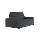 Sofá 3 Lugares Retrátil E Reclinável Com Baú La Isla Suede Ve