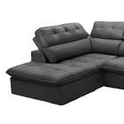 Sofá 3 Lugares Retrátil E Reclinável Com Chaise Esquerdo Velu