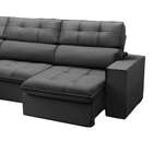 Sofá 3 Lugares Retrátil E Reclinável Com Chaise Esquerdo Velu