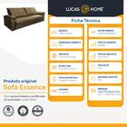 Sofá 3 Lugares Retrátil E Reclinável Com Chaise Lotus Suede C