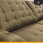 Sofá 3 Lugares Retrátil E Reclinável Com Chaise Lotus Suede C