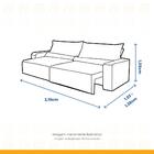 Sofá 3 Lugares Retrátil E Reclinável Com Chaise Lotus Suede C