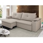 Sofá 3 Lugares Retrátil E Reclinável Com Porta Copos Tico  Ma