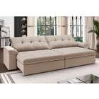 Sofá 3 Lugares Retrátil E Reclinável Com Usb Flexforma Triton