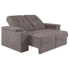 Sofá 3 Lugares Retrátil E Reclinável Com Usb Sala De Estar Ca