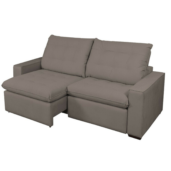 Sofá 3 Lugares Retrátil E Reclinável Denver 210cm Tecido 1427