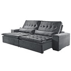 Sofá 3 Lugares Retrátil E Reclinável Elegance 2.30m Veludo Mó