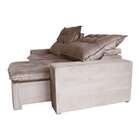 Sofá 3 Lugares Retrátil E Reclinável França Suede Marrom