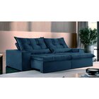 Sofá 3 Lugares Retrátil E Reclinável Galícia Veludo Com Molas