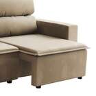 Sofá 3 Lugares Retrátil E Reclinável Hanôver Ii Suede Bege 21