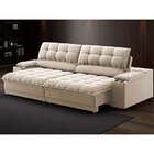 Sofá 3 Lugares Retrátil E Reclinável Helen Com Usb E Porta-co