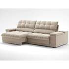 Sofá 3 Lugares Retrátil E Reclinável Helen Com Usb E Porta-co