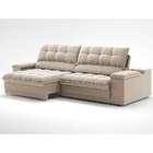 Sofá 3 Lugares Retrátil E Reclinável Helen Com Usb E Porta-co