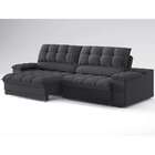 Sofá 3 Lugares Retrátil E Reclinável Helen Com Usb E Porta-co