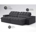 Sofá 3 Lugares Retrátil E Reclinável Helen Com Usb E Porta-co