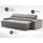 Sofá 3 Lugares Retrátil E Reclinável Helen Com Usb E Porta-co