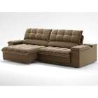 Sofá 3 Lugares Retrátil E Reclinável Helen Com Usb E Porta-co