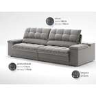 Sofá 3 Lugares Retrátil E Reclinável Helen Com Usb E Porta-co