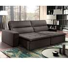 Sofá 3 Lugares Retrátil E Reclinável Ibiza Malha Marrom