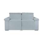 Sofá 3 Lugares Retrátil E Reclinável Itaguaí Com Usb Veludo C