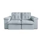 Sofá 3 Lugares Retrátil E Reclinável Itaguaí Com Usb Veludo C