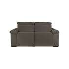 Sofá 3 Lugares Retrátil E Reclinável Itaguaí Veludo Pena Marr