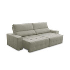 Sofá 3 Lugares Retrátil E Reclinável Linho Village Ferguile