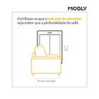 Sofá 3 Lugares Retrátil E Reclinável Lupin Linho Cru