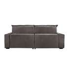 Sofá 3 Lugares Retrátil E Reclinável Macaé Veludo Bege 230 Cm