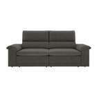 Sofá 3 Lugares Retrátil E Reclinável Maia Suede Cinza