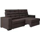 Sofá 3 Lugares Retrátil E Reclinável Malibu Marrom