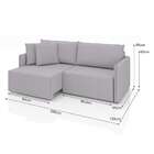 Sofá 3 Lugares Retrátil E Reclinável Malta Linho Prata 200 Cm