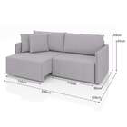 Sofá 3 Lugares Retrátil E Reclinável Malta Linho Prata 240 Cm